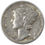 Thumbnail: 1942 D Mercury Dime XF EF Extremely Fine 90% Silver 10c US Coin Collectible