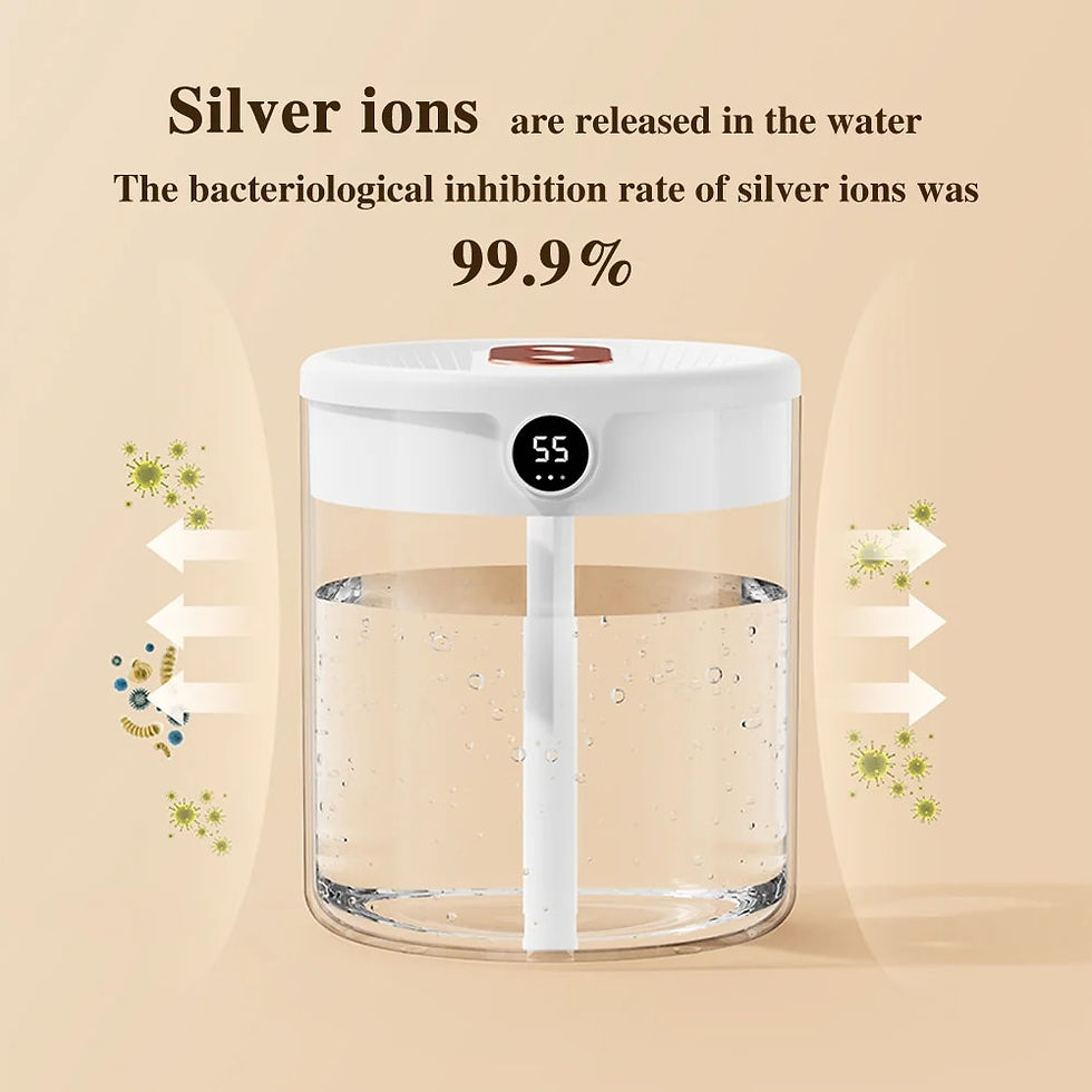 Thumbnail: Air Humidifiers With Night Light 2L Double Nozzle Large Capacity LCD Display Ul