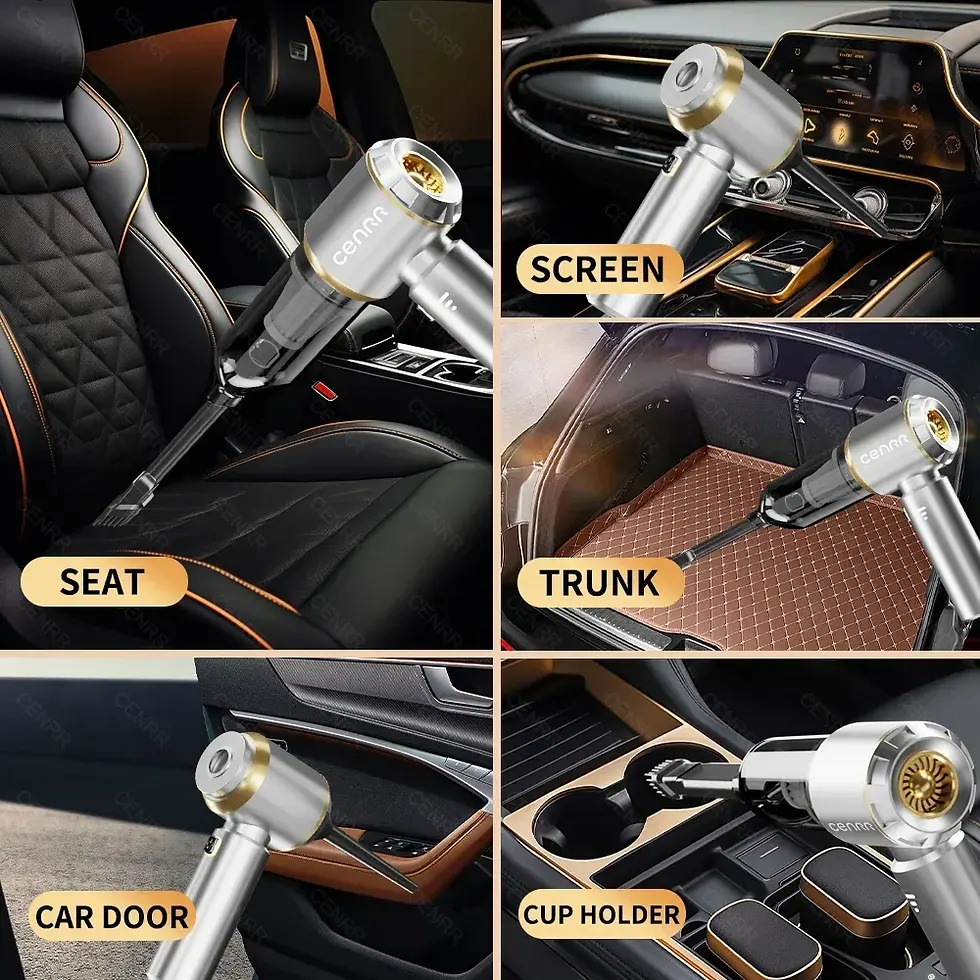 Thumbnail: CENRR 360000PA Car Vacuum Cleaner Home Appliance Wireless Cleaner Portable Hand