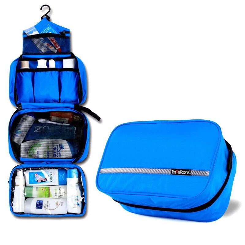 Thumbnail: Men Large Waterproof Makeup Bag Male Female Travel Beauty Cosmetic Organizer Ca