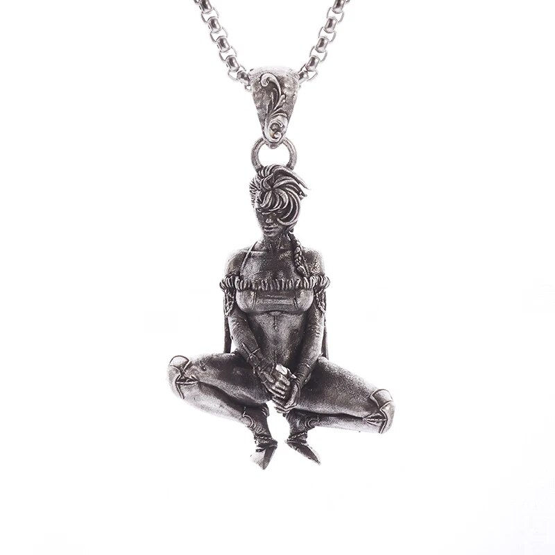 Thumbnail: Hot Blood Anime Yellow Hair Monkey Super Soldier Figure Pendant Necklace for Me