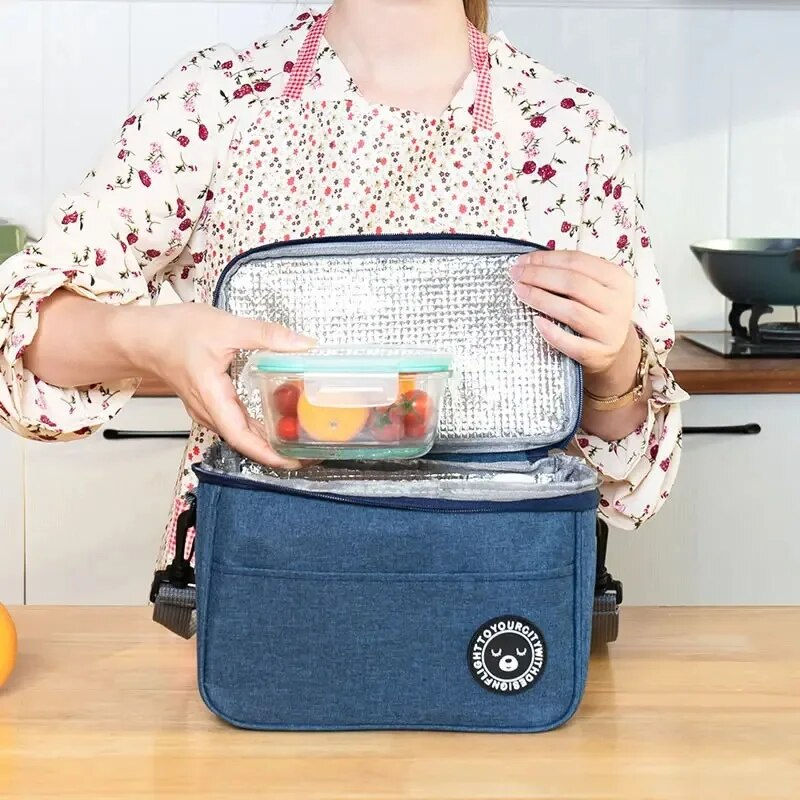 Indexkép: New Portable Lunch Bag Food Thermal Box Waterproof Office Cooler Lunchbox With 