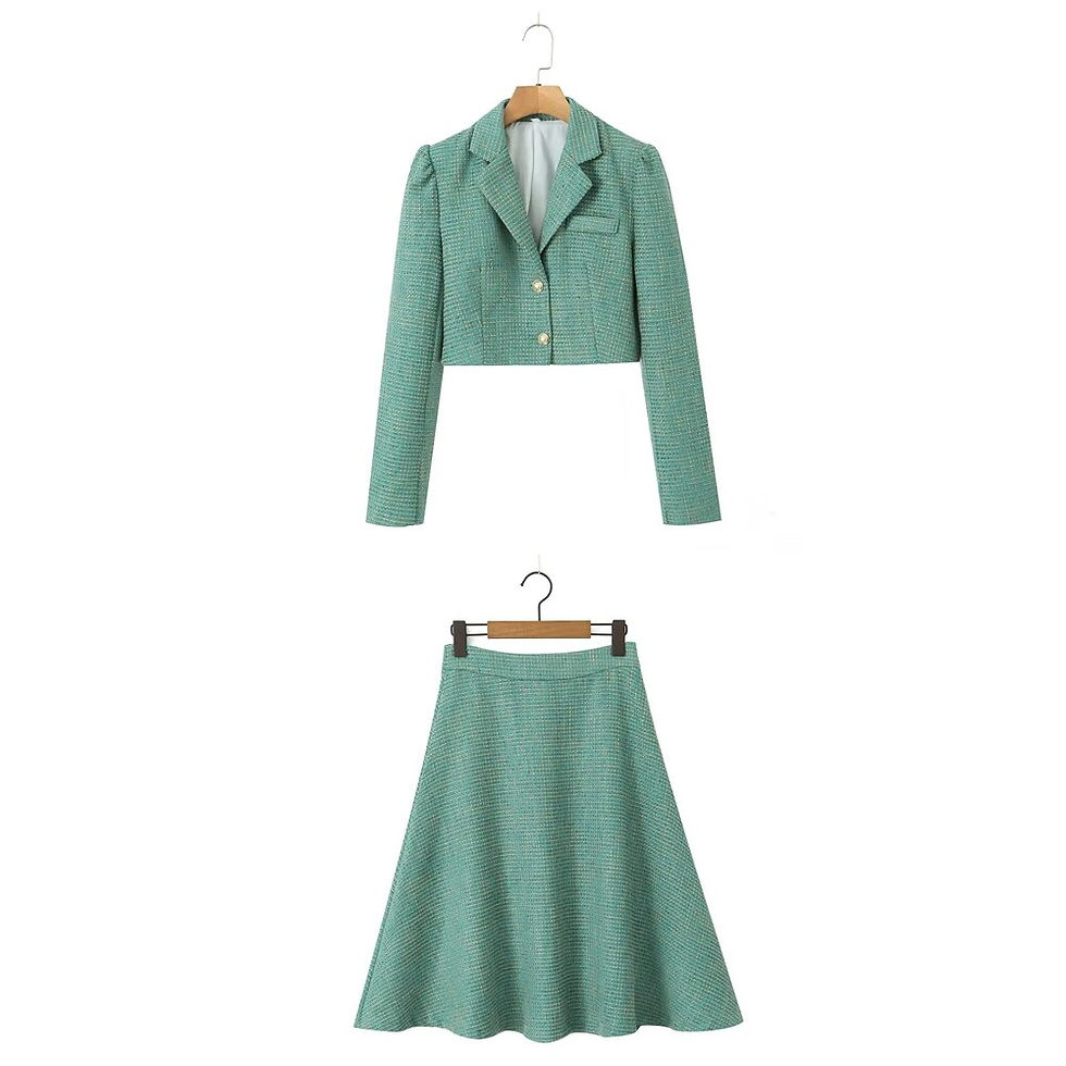Thumbnail: TAOP&ZA Women's 2024 Spring Temperament Suit Small Fragrance Style Short Blazer