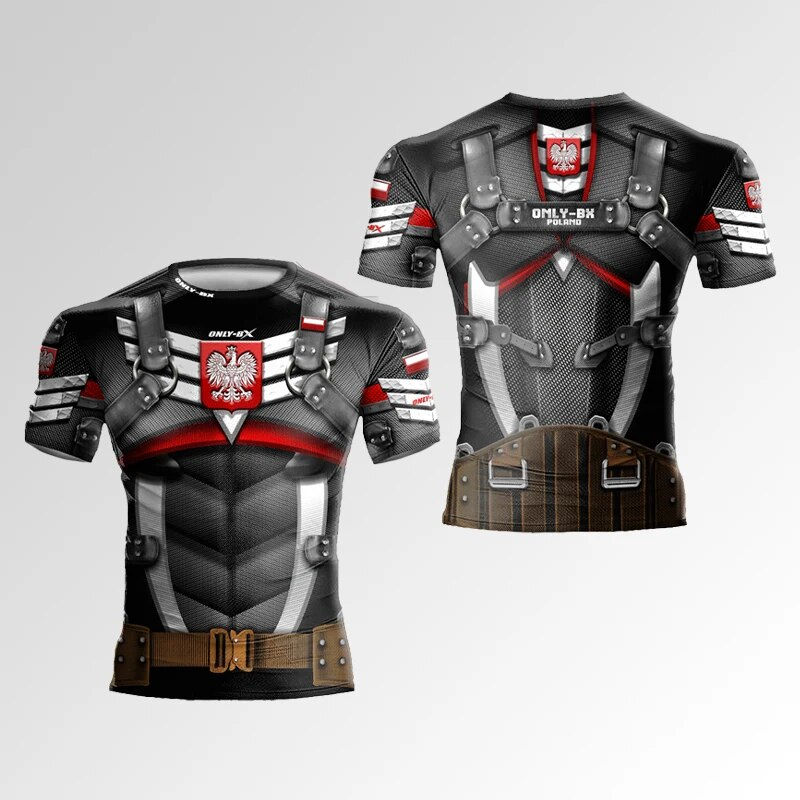 Miniatura: 3D Printing Robot Print Fashion Men's T-shirt Summer New Short-Sleeved Sweatshi