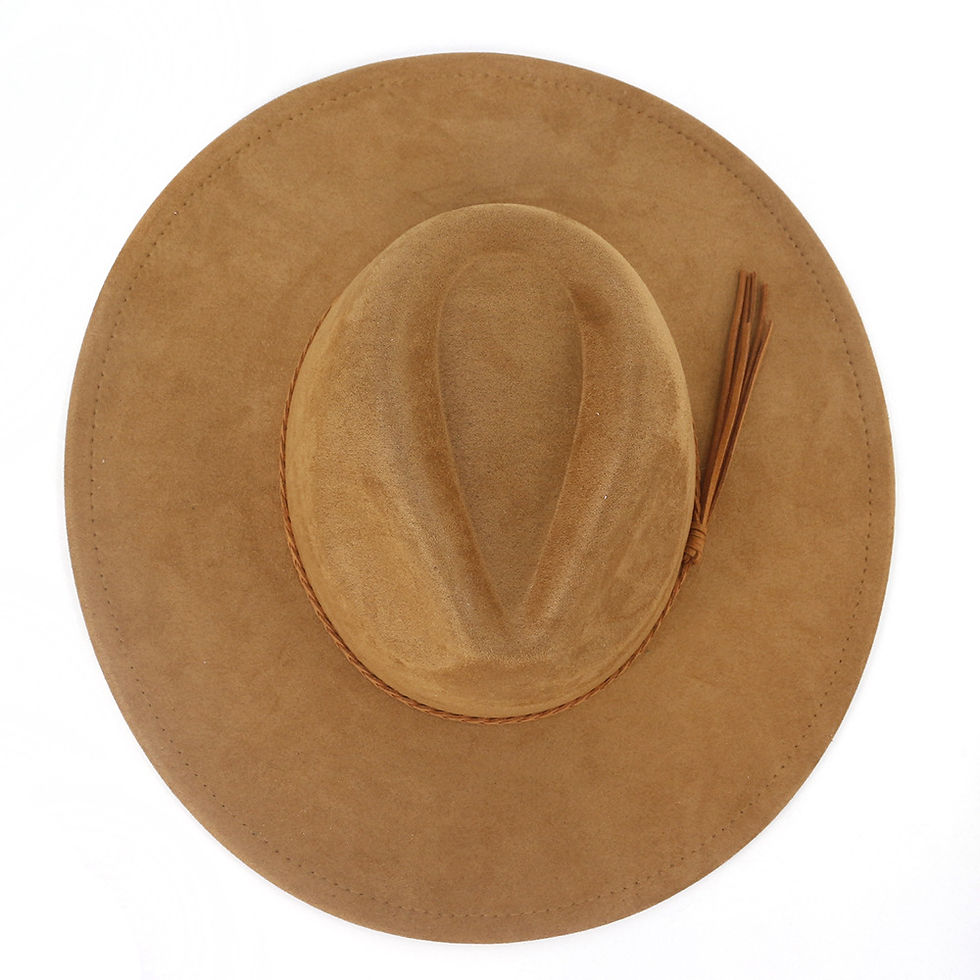 Imej kecil: Suede Top Hat 9.5cm Wide Brim Fedora Hat Men Women Autumn Winter Felt Jazz Hats