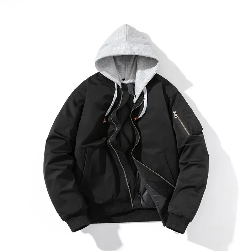 Sīktēls: Ma1 Bomber Jacket Men Women Winter Solid Pilot Jacket Military Flight Baseball 