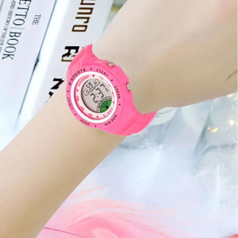 Thumbnail: UTHAI CE02 Kids Children's Watch Electronic Quartz WristWatch for Boy Girl 50m 