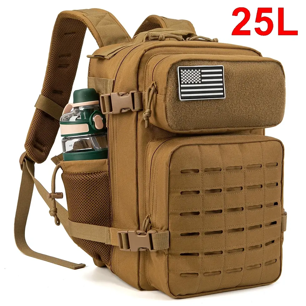 Thumbnail: QT&QY 25L/45L Tactical Backpack for Men and Women Outdoor Survival Bug Out Bag 