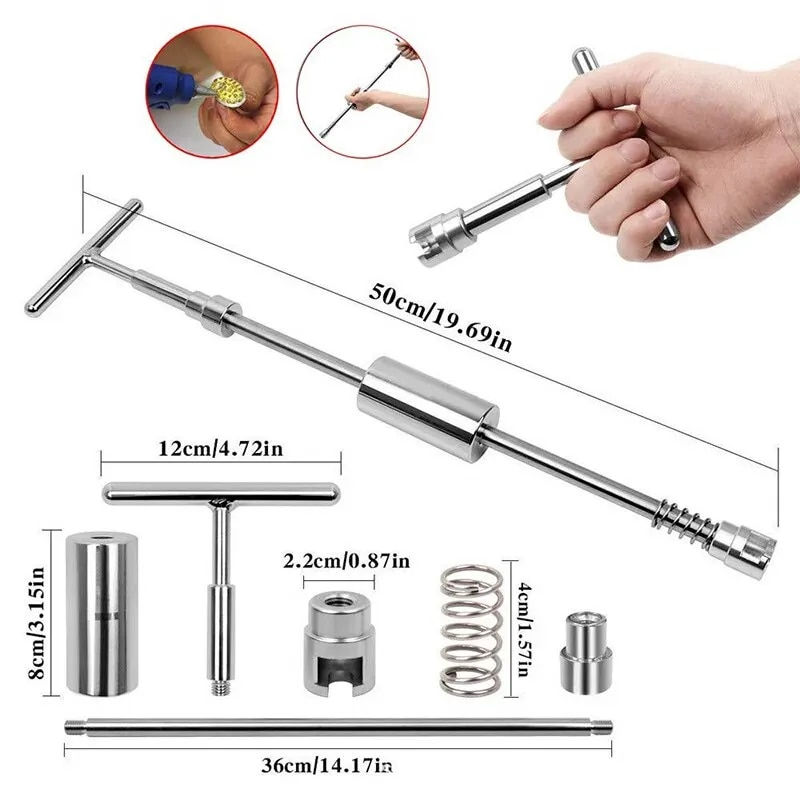 Миниатюра: Car Dent Puller T Dent Repair Tool Auto Repair Sheet Metal Kit Slide Hammer Rev