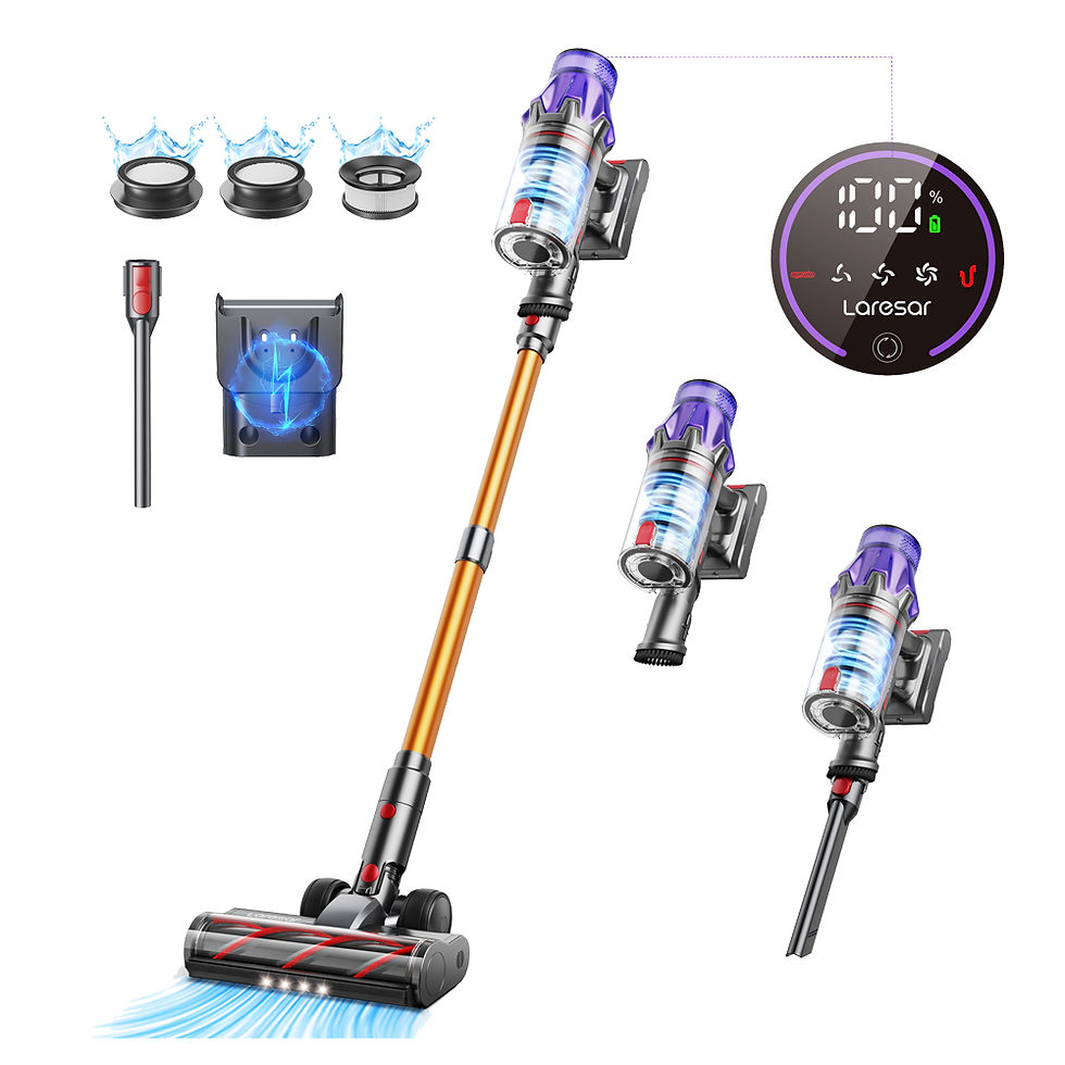 Thumbnail: Laresar V7 500W 50000Pa Suction Power Cordless Wireless Handheld Vacuum Cleaner