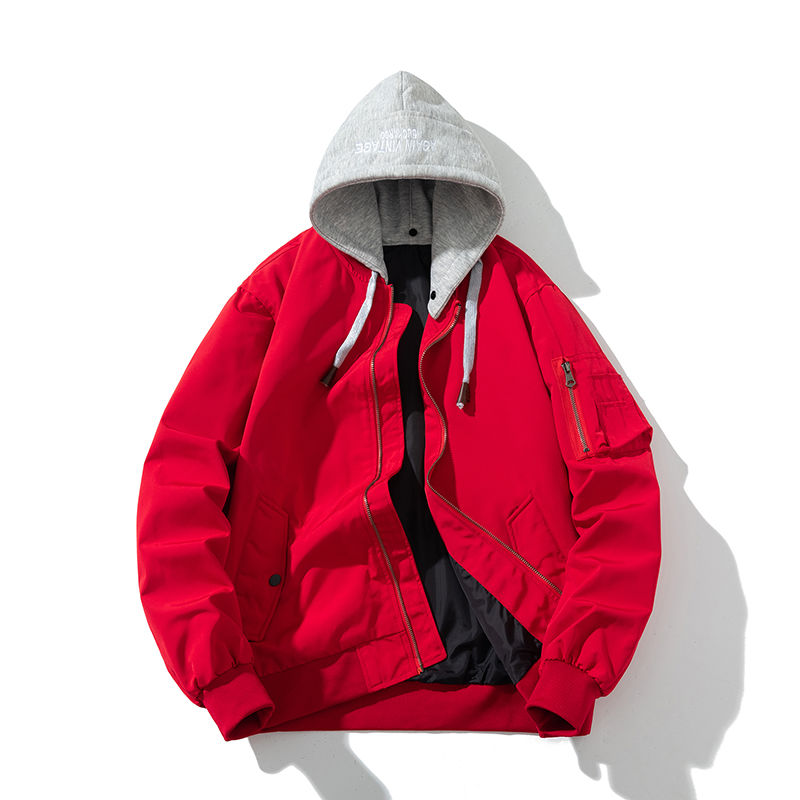 Miniatura: New Men Women Bomber Jacket Fashion Autumn Winter Pilot Jacket Custom Logo Soli