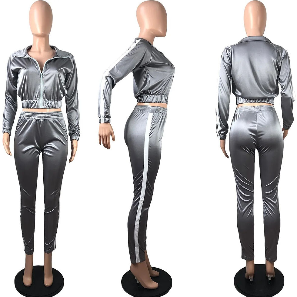 Thumbnail: 2023 Spring Autumn Tracksuit Two Piece Set Women Fashion Long Sleeved Zipper Lu