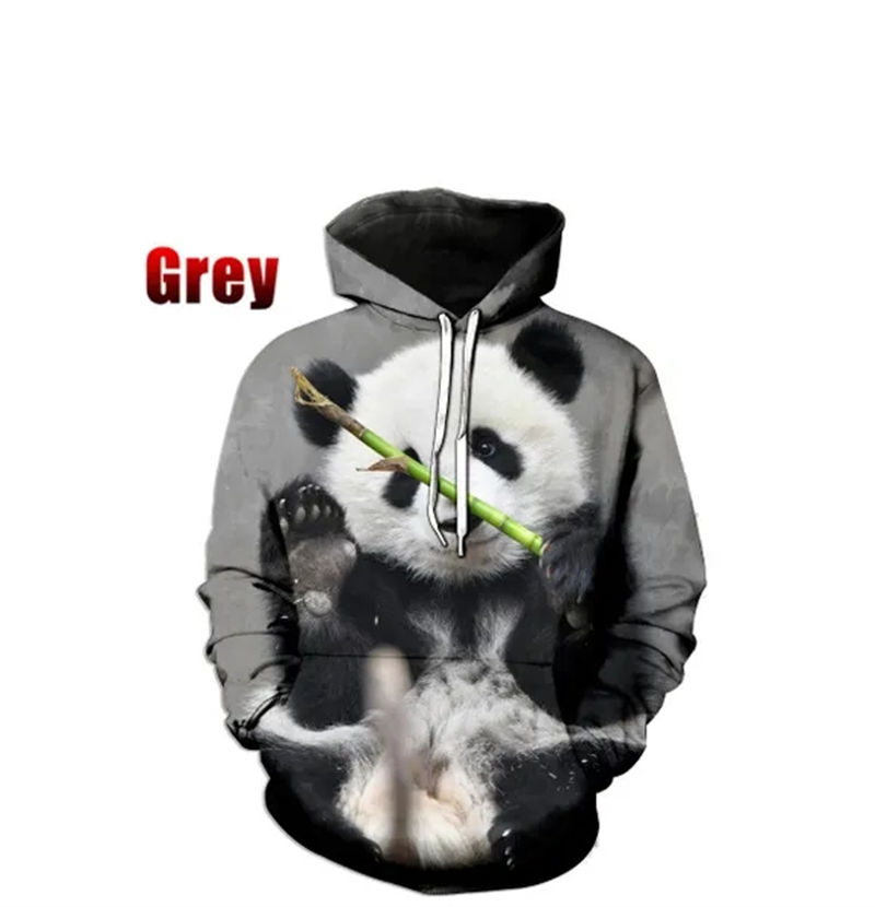 Thumbnail: New Cute Animal Panda 3D Print Hoodies Children Boys Girls Autumn Winter Fashio
