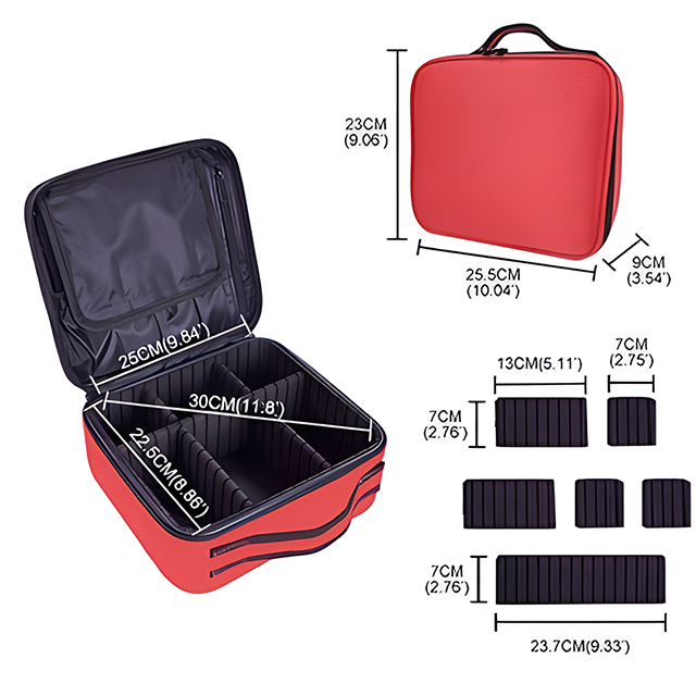Thumbnail: New Makeup Bag for Women Travel Waterproof Necessary Beauty Brush Embroidery To