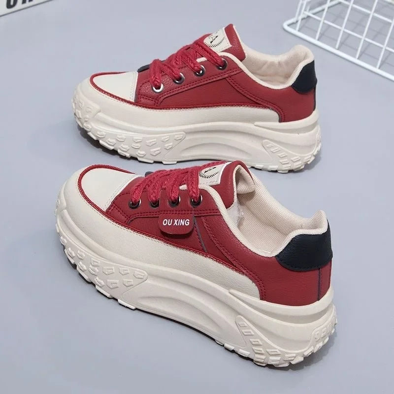 Thumbnail: The New Retro Women Shoes Spring Platform Shoes Casual Sneakers Versatile Fashi