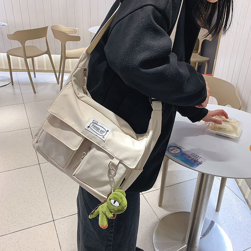Thumbnail: Korean Ulzzang Messenger Bag Women New 2023 Nylon Bags Multipockets Crossbody B