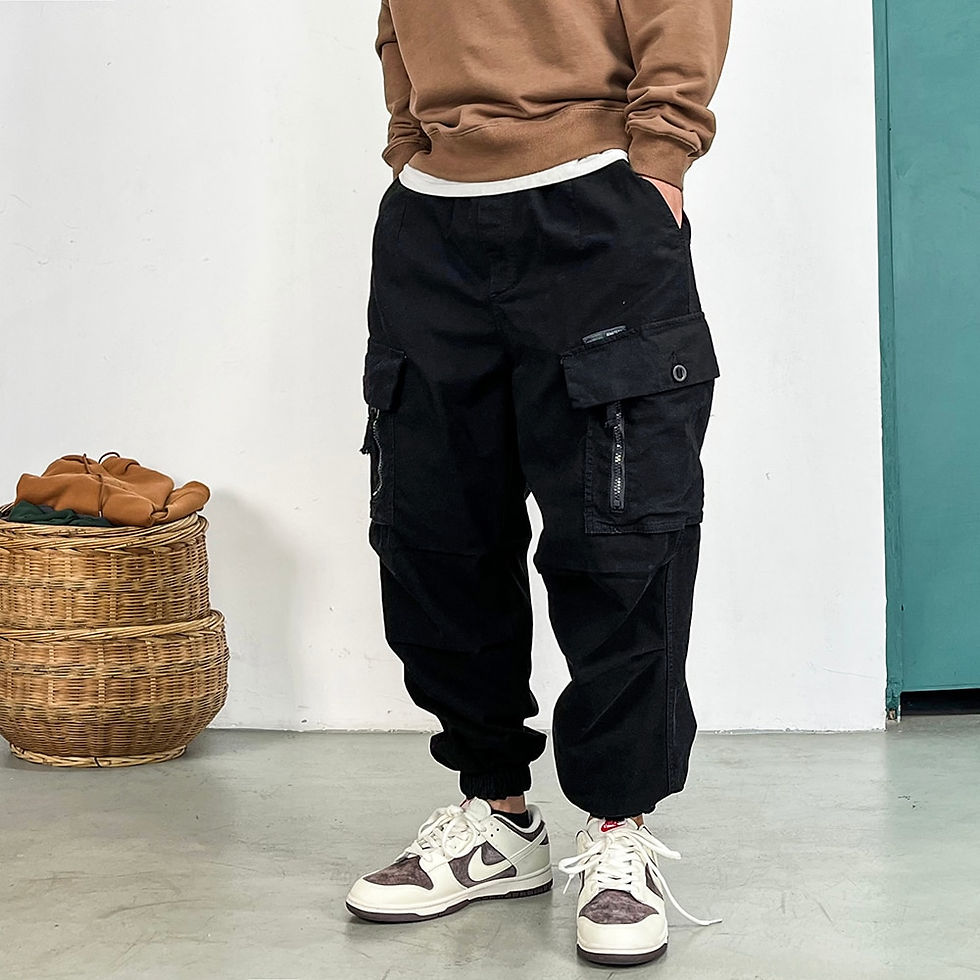 Miniatura: High Quality Loose Tactical Cargo Pants For Men Clothing Harajuku Casual Jogger