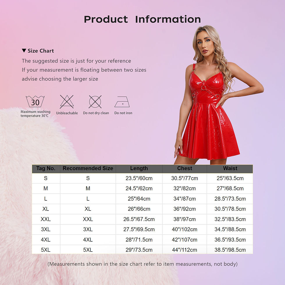 Thumbnail: Womens Sexy Wet Look Patent Leather Slip Dress O-Ring Rivets Strappy V Neck Got