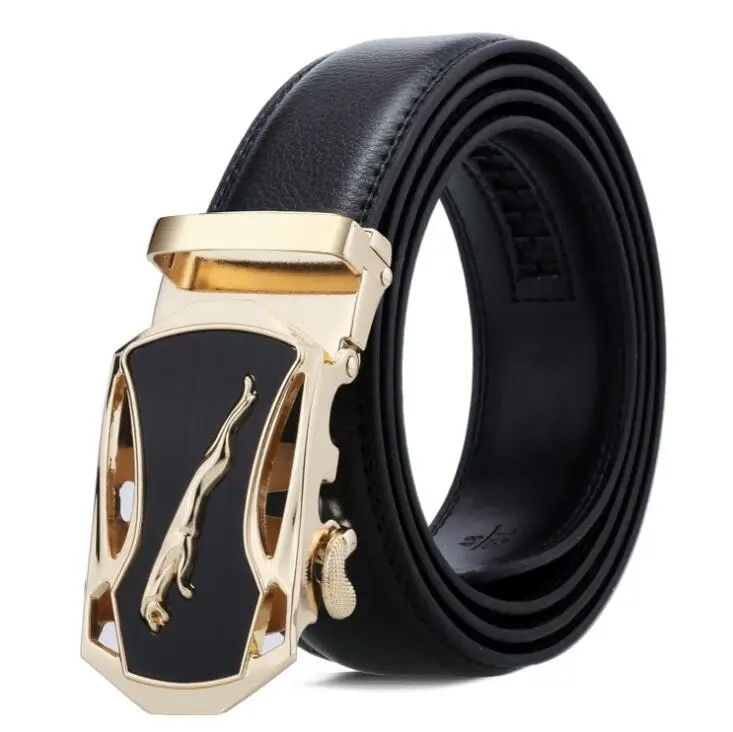 Miniature : New Famous Brand Belt New Male Designer Automatic Buckle Leather Men Belt 3.5cm