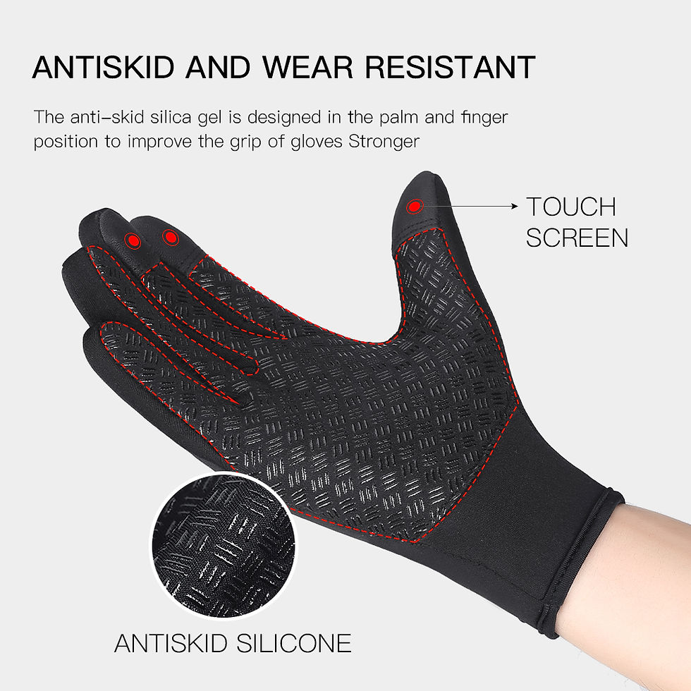 Thumbnail: New Winter Gloves Men Women Touch Cold Waterproof Motorcycle Cycle Gloves Male 