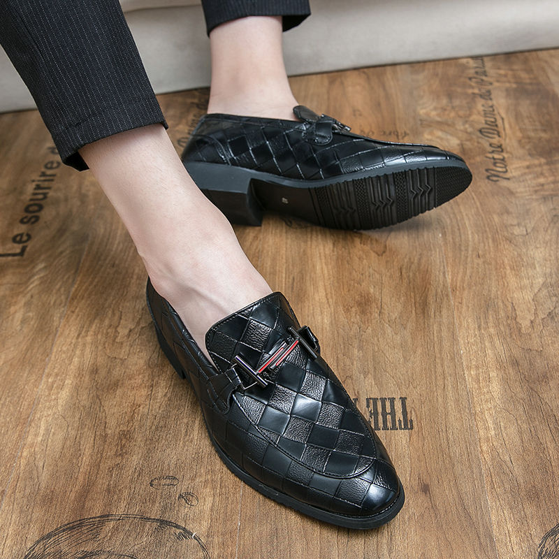 Thumbnail: Fashion Size 6~13 Mens Dress Casual Leather Designer Wedding Mules Luxury Busin