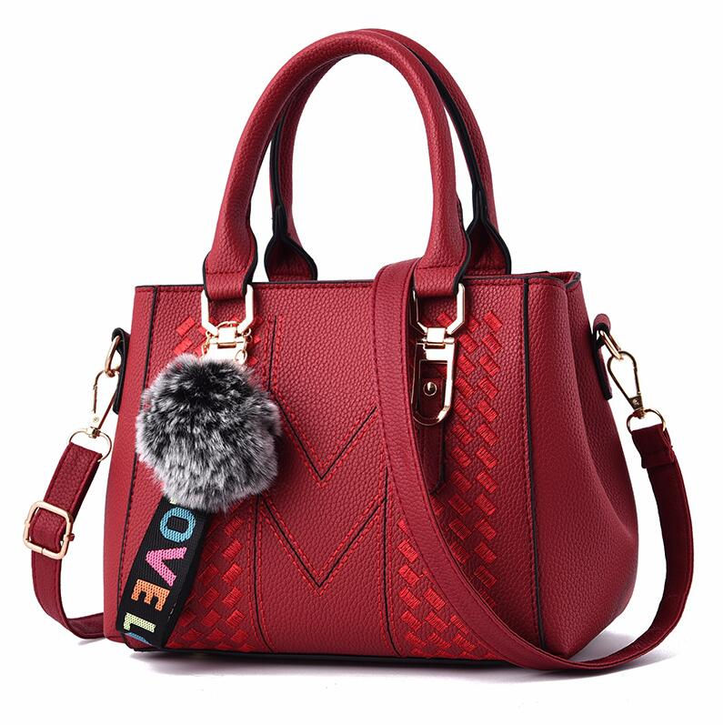 Thumbnail: Embroidery Messenger Bags Women Leather Handbags Bags for Women Sac a Main Ladi
