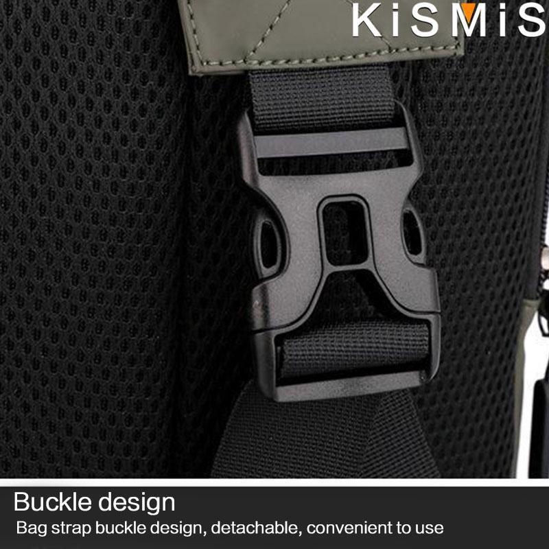 Thumbnail: KISMIS Men's Multifunction  Messenger Bag Shoulder Cloth Chest Bags Crossbody C