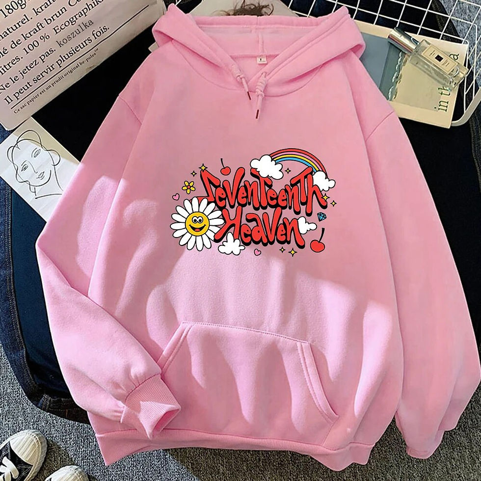 Thumbnail: Seventeen Hoodie New Album Seventeenth Heaven Happy Flower Women/Men Harajuku A