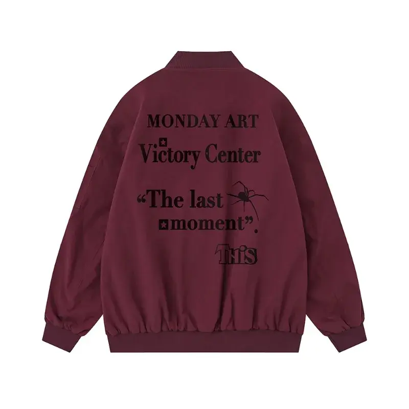 Thumbnail: Men's Aviator Jackets 2024 Autumn Couple's Matching Jacket Hip-hop Streetwear L