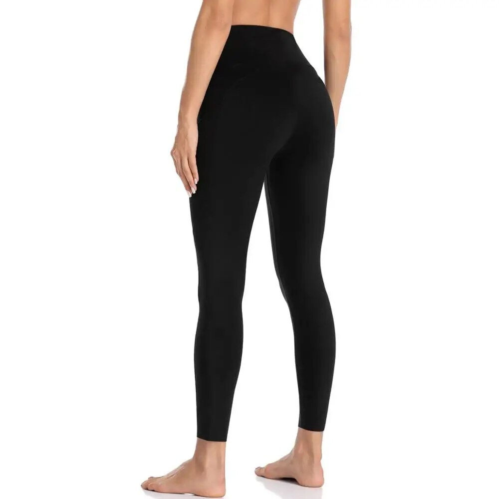 VISNXGI Casual Leggings Women Black Elastic Leggings Women Fitness Sport Gym Hi