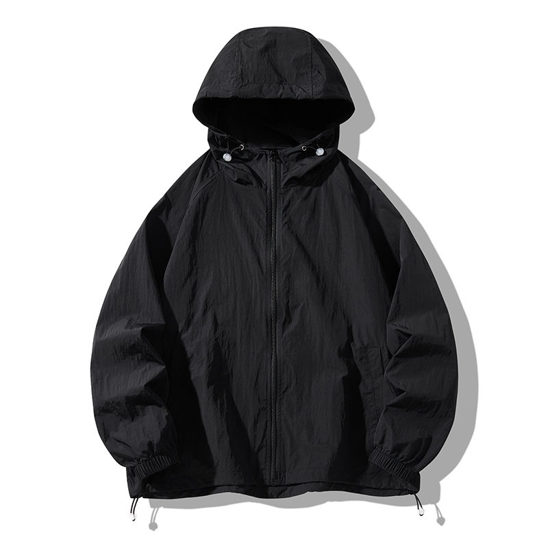 Miniature : Summer Hooded Jacket Men Women Waterproof Sun Protection Clothing Lightweight T