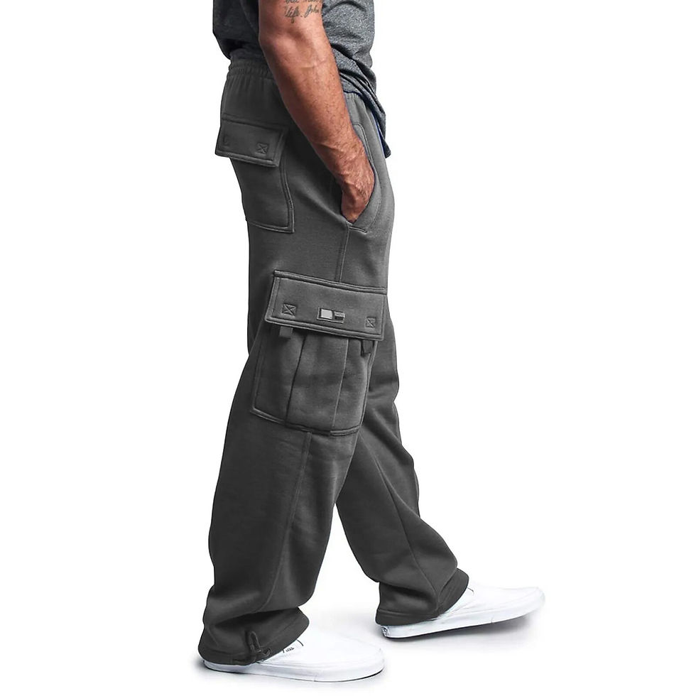 Miniatura: Sweatpants Men Cargo Pants Elastic Waist Trousers Male Comfort Joggers Sports T
