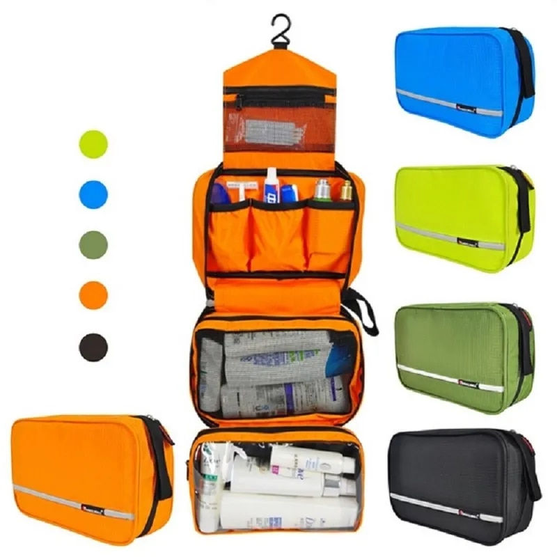 Thumbnail: Men Large Waterproof Makeup Bag Male Female Travel Beauty Cosmetic Organizer Ca