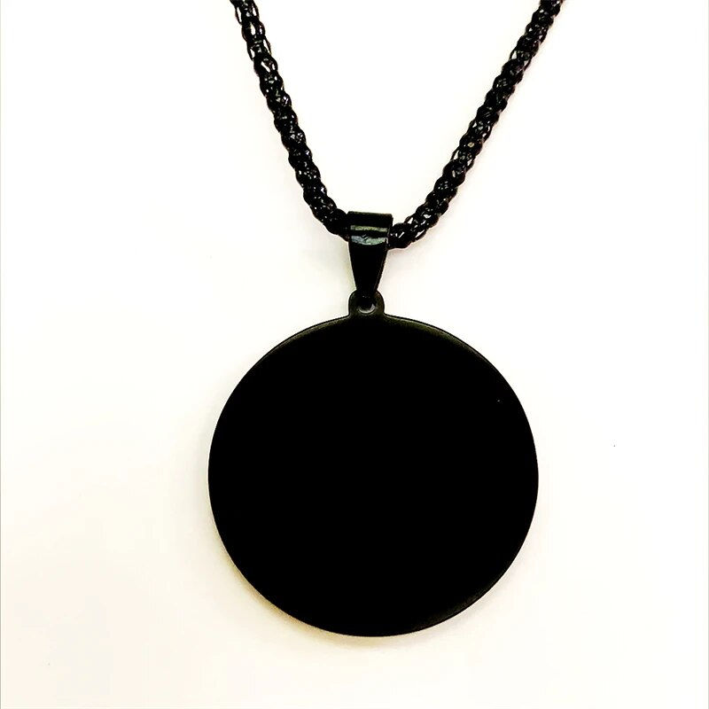 Thumbnail: Tricolor Army Brand Trendy Men\'s Titanium Steel Necklace Sweater Chain Jewelry