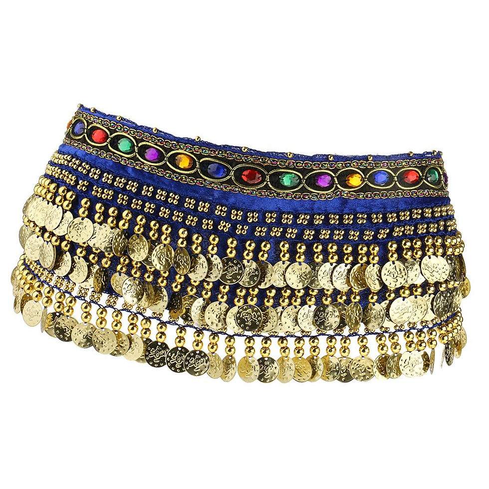 Miniatura: Women's Belly Dance For Thailand/India/Arab Dancer Skirt Waist Belt Coins Tasse