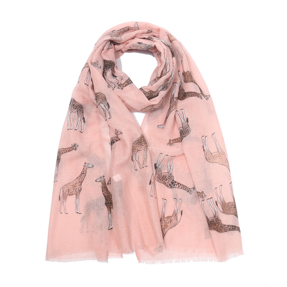 Миниатюра: Women's Summer Thin Giraffe Printed Cute Fashion Shawl