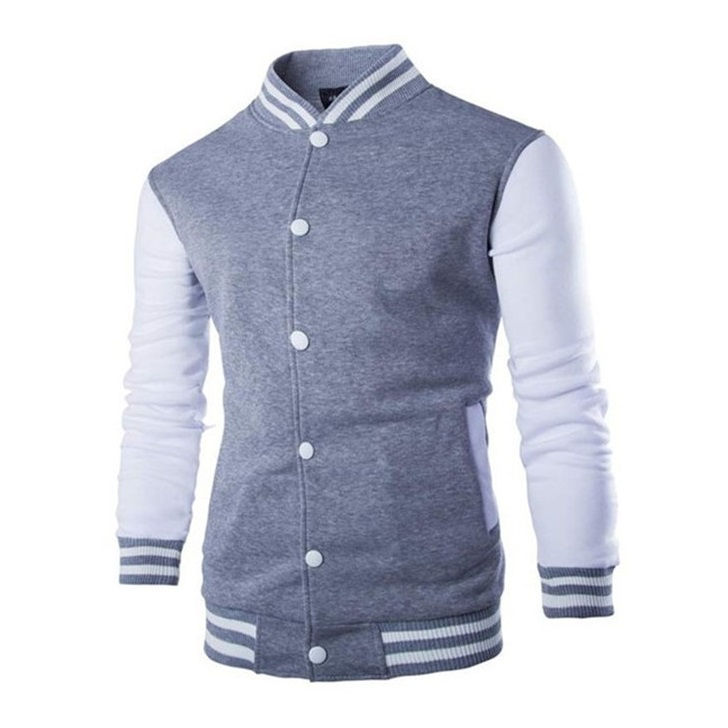 Thumbnail: Spring Autumn Men's Pilot Bomber Couple Baseball Jacket University Varsity Soli