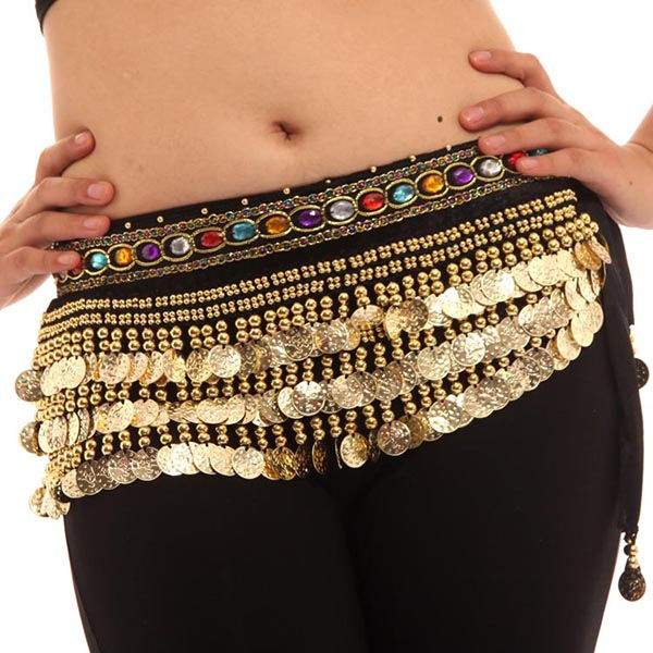 Miniatura: Women Belly Dance Hip Scarf Wrap Belt Dancer Skirt Female Show Costume Accessor
