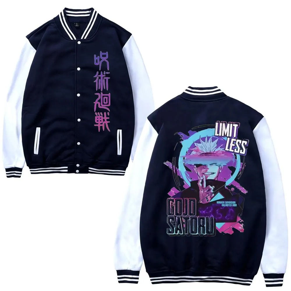 Japanese Anime Jujutsu Kaisen Print Men Women Jacket Coat Sweatshirts Hoodie Ba