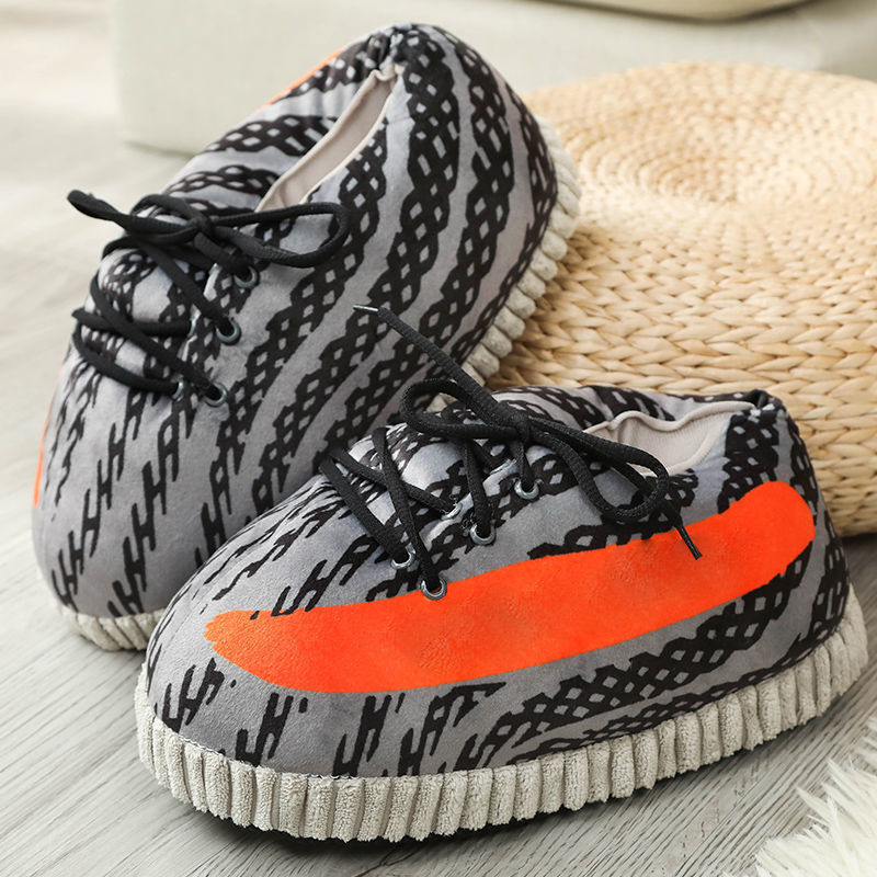 Thumbnail: Cute Cartoon Animal Warm Home Plush Shoes Women's/Men Winter Cotton Cute Shoes 