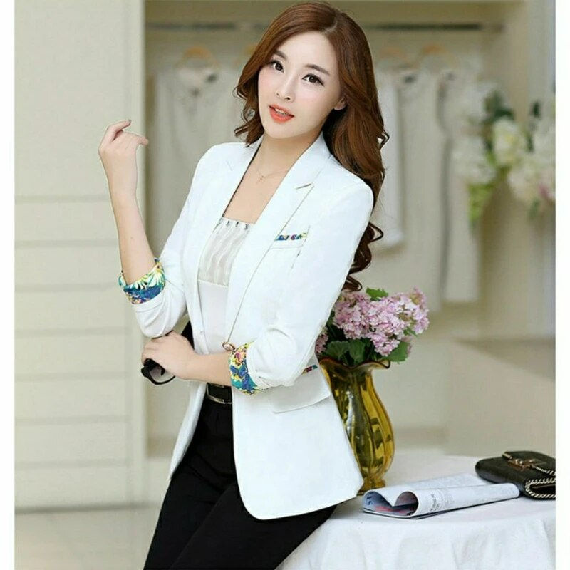 Thumbnail: Suit Women's Coat Long Sleeve Short Korean Version Women's 2023 New Spring and 