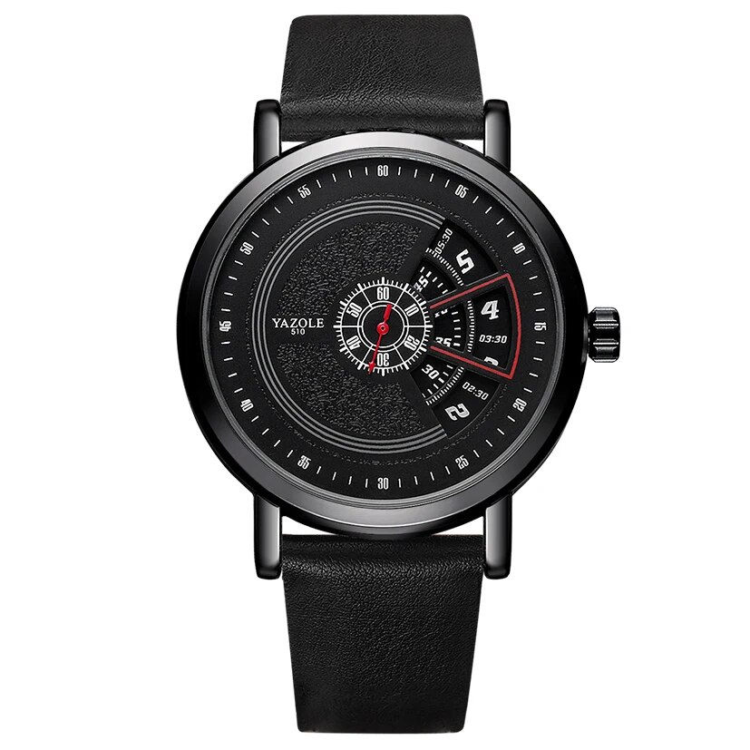 Thumbnail: UTHAI CQ57 Men’s Quartz Wrist Watch Clock Leather Strap Sport Business Casual W