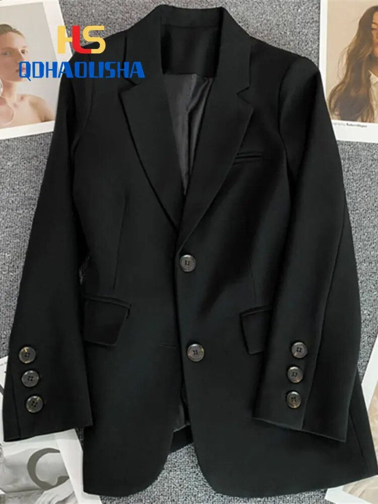 Thumbnail: 2023 Spring New Korean Fashion Small Suit Top Brown Suit Coat Women's Loose Str