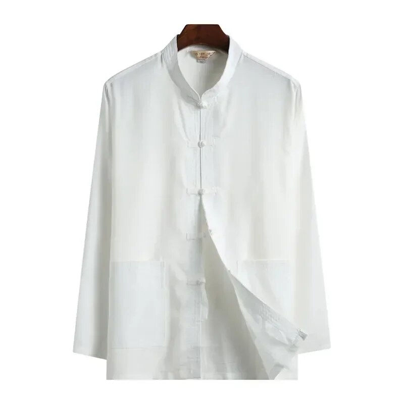 Thumbnail: Men Chinese Dragon Shirt Kung Fu Coats China New Year Tang Suit Traditional Chi