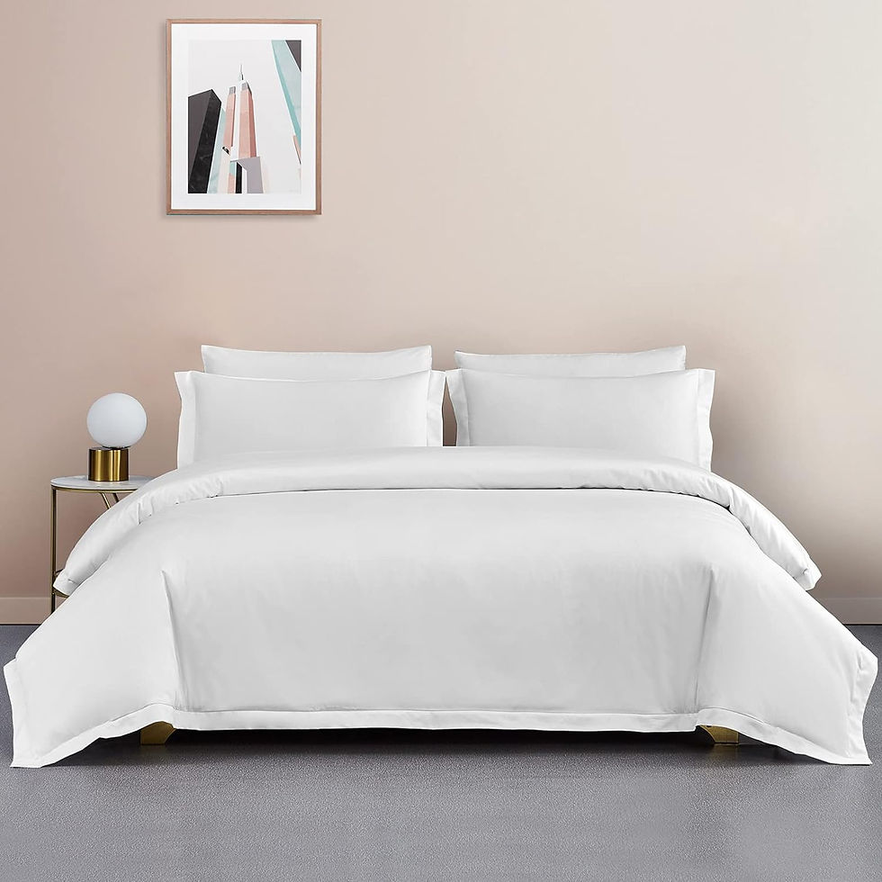Thumbnail: Duvet Cover Set King Size , 400TC Long Staple Cotton, Sateen Weave Percale Luxe