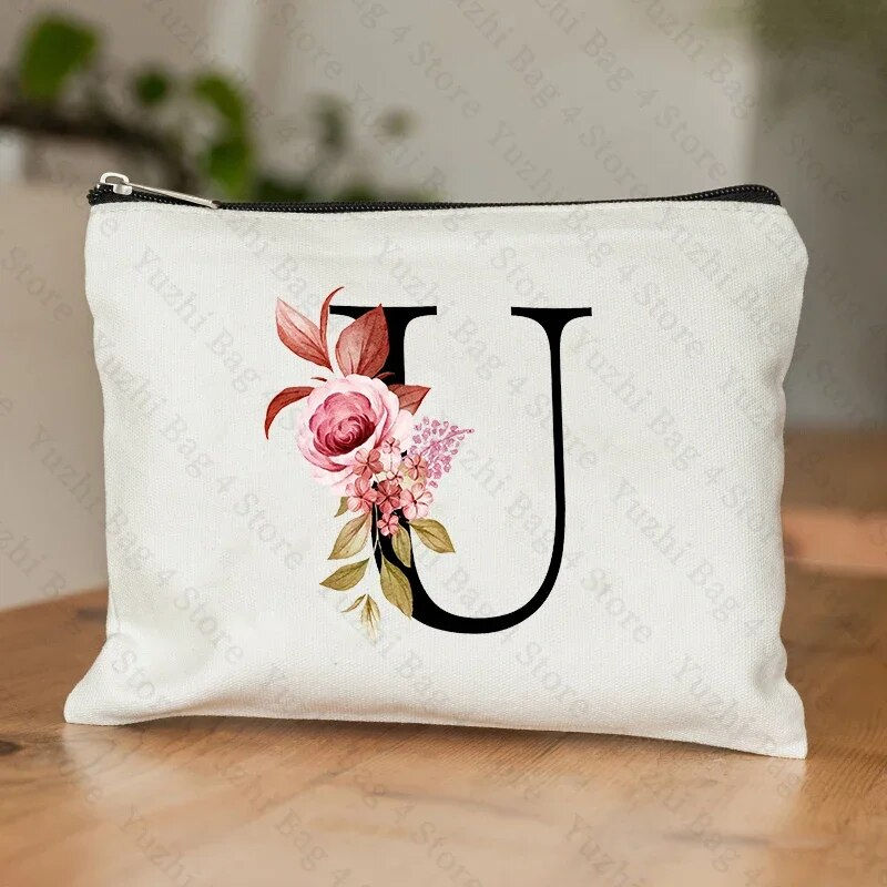 Miniatúra: A-Z Alphabet Cosmetic Storage Bag Initial Graduation Gifts for Teacher Flowers 