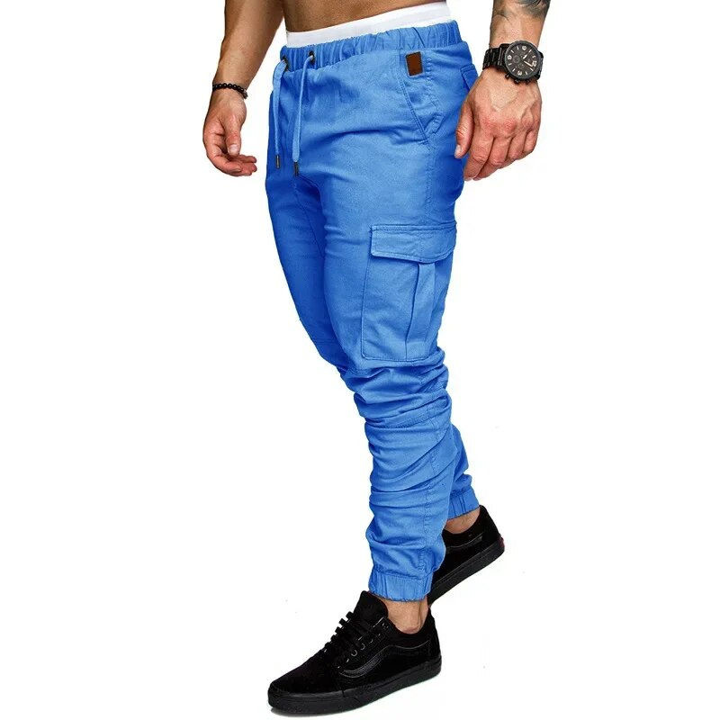 Thumbnail: Summer Foreign Trade New Workwear Multi-pocket Trousers for Men Woven Fabric Ca