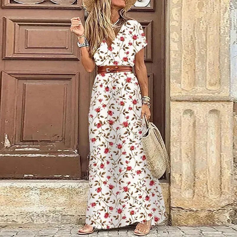 Thumbnail: Boho Summer Long Dress for Women Elegant Evening 2023 Vestidos de Mujer Dresses