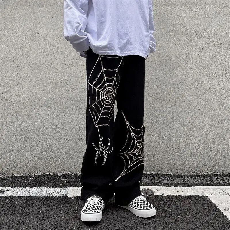 Thumbnail: Streetwear Y2k Pants Anime Sweatpants Male Wide Leg Oversize Pants Men Techwear