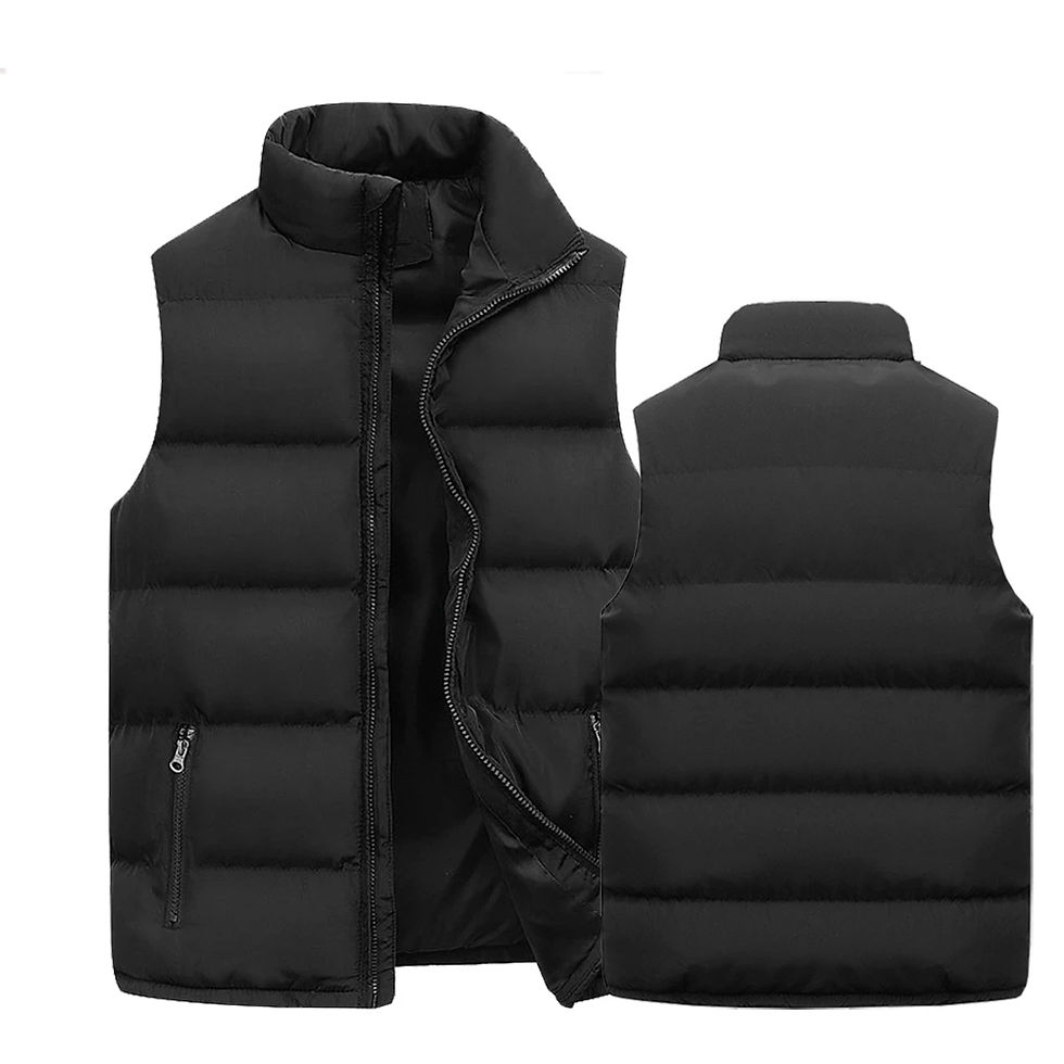 Thumbnail: Mens Vest Jacket Warm Sleeveless Jackets Winter Waterproof Zipper Coat Autumn S